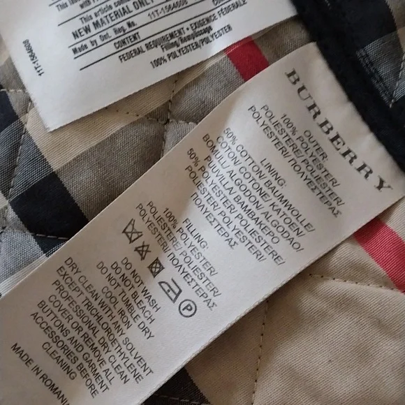 BURBERRY CHECK LINED BELTED QUILTED BLACK TRENCH COAT